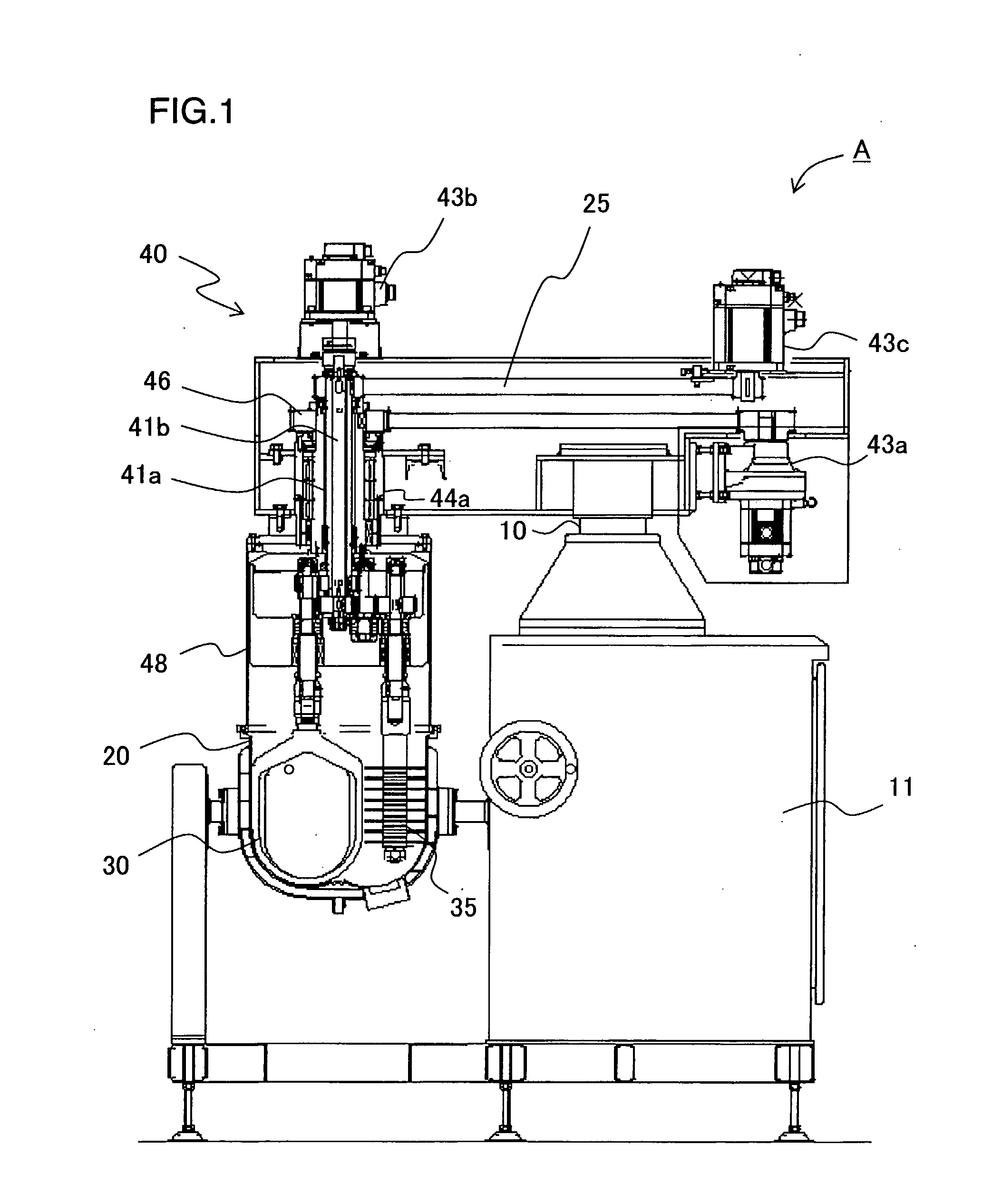 Kneading and granulating machine