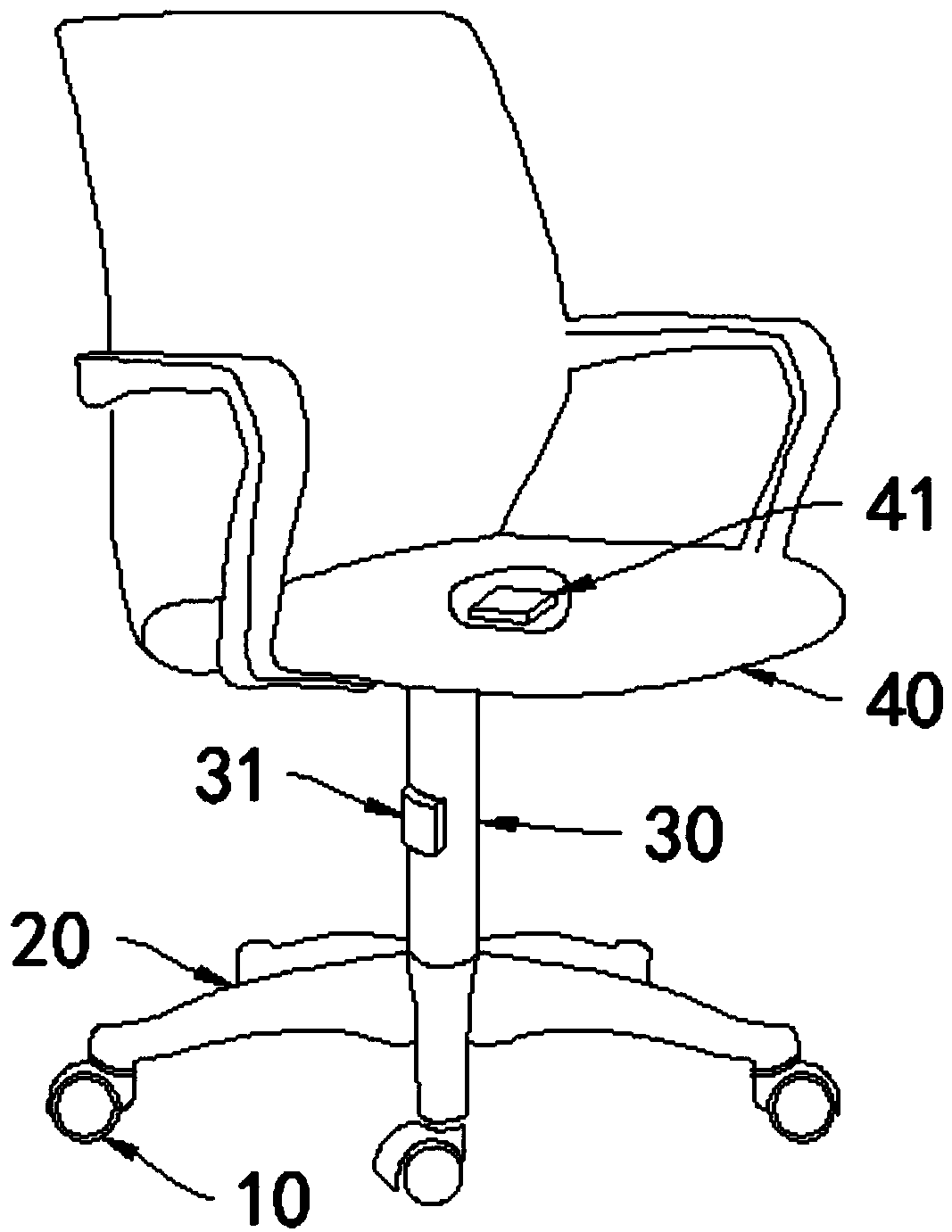 Anti-rollover swivel chair