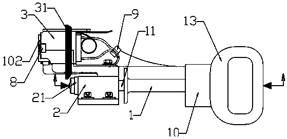 Real-time monitoring system for electrified detachable current collecting device of generator