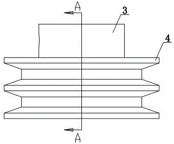 Motor drive type color milling roll driving device