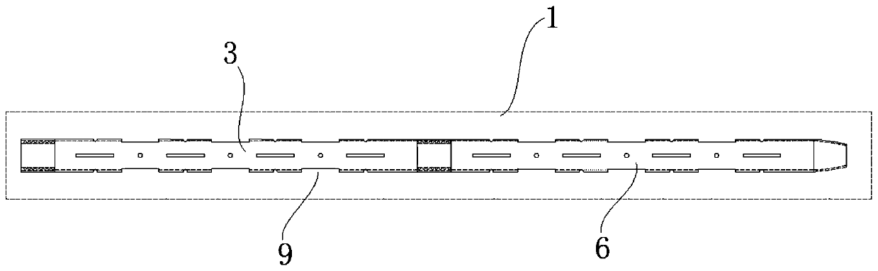 Installing method for collapse prevention pipe of horizontal well section of mining area L-shaped ground well