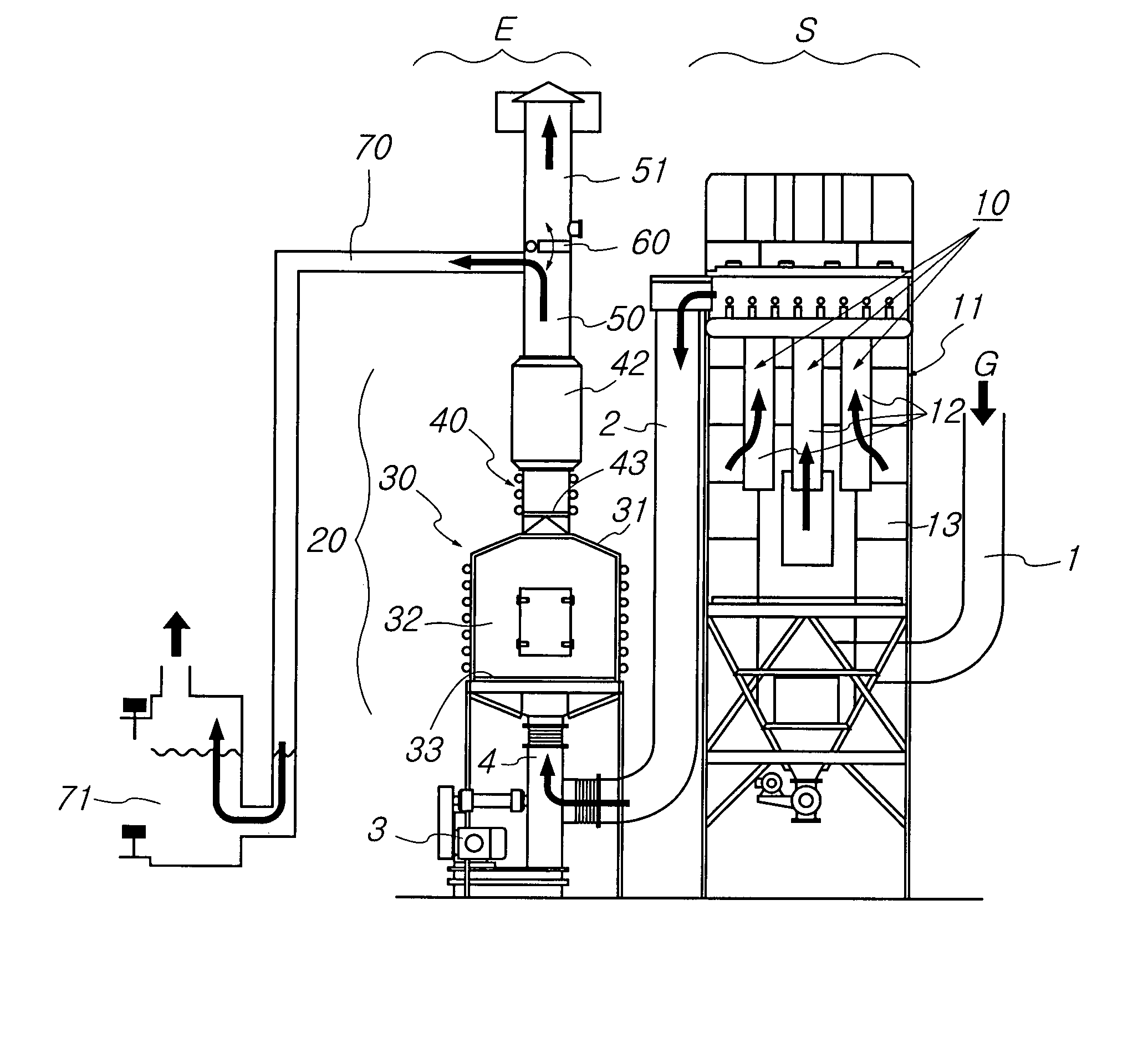 System for simultaneously removing dust and volatile toxic organic compounds