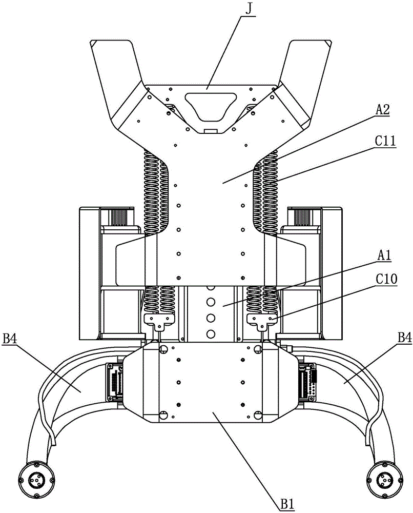 Light active and passive combined lower-limb power-assisted exoskeleton robot