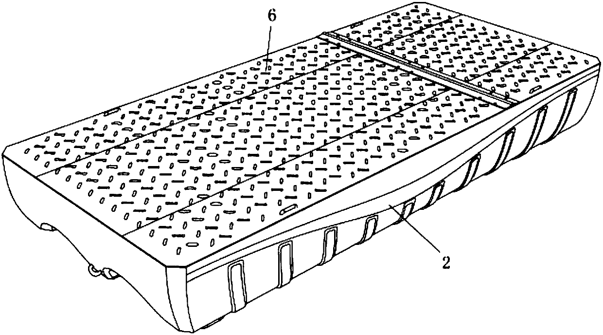 Dock type self floating anti-flooding parking space and parking region