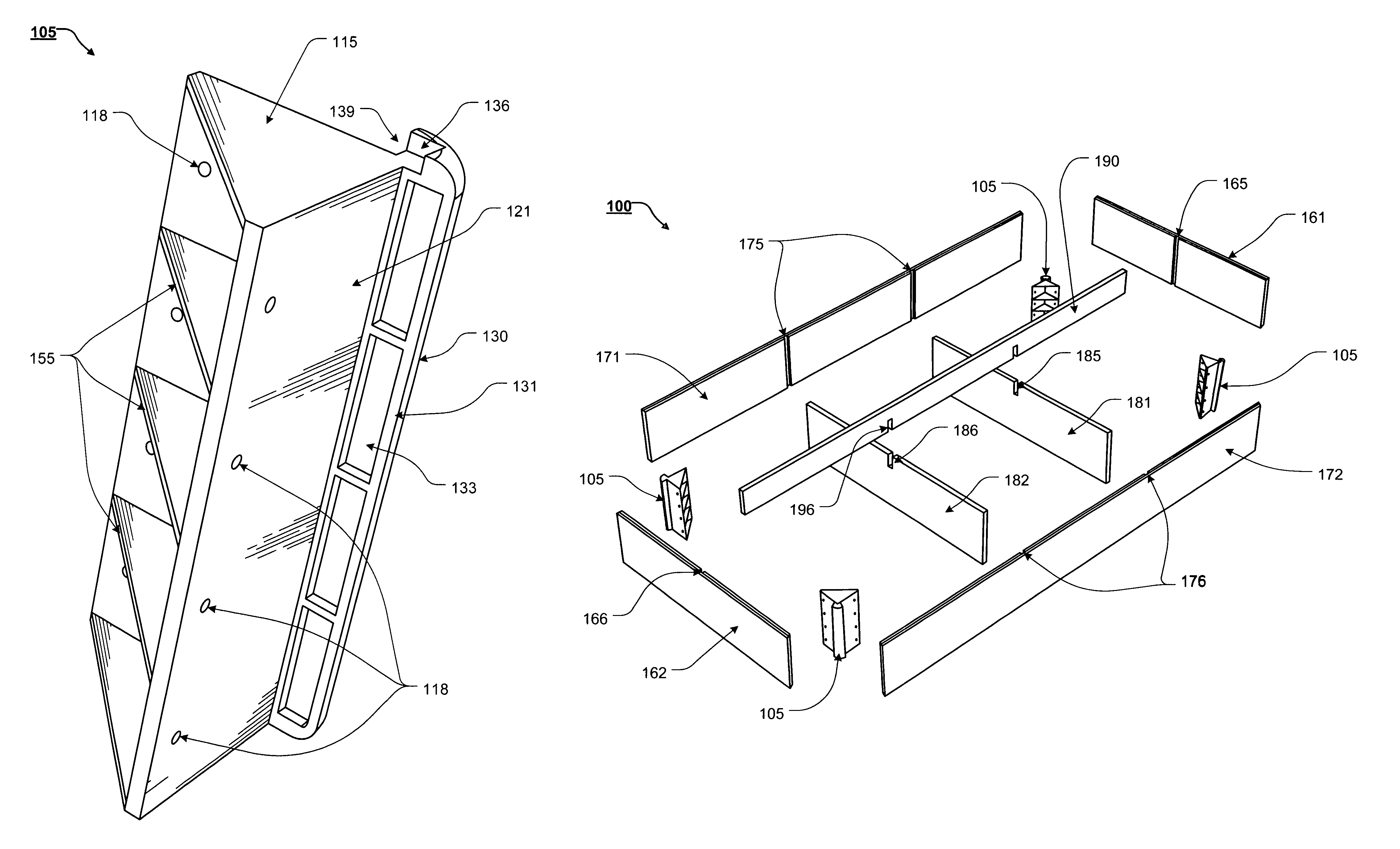 Mattress foundation corner connector and assembly method