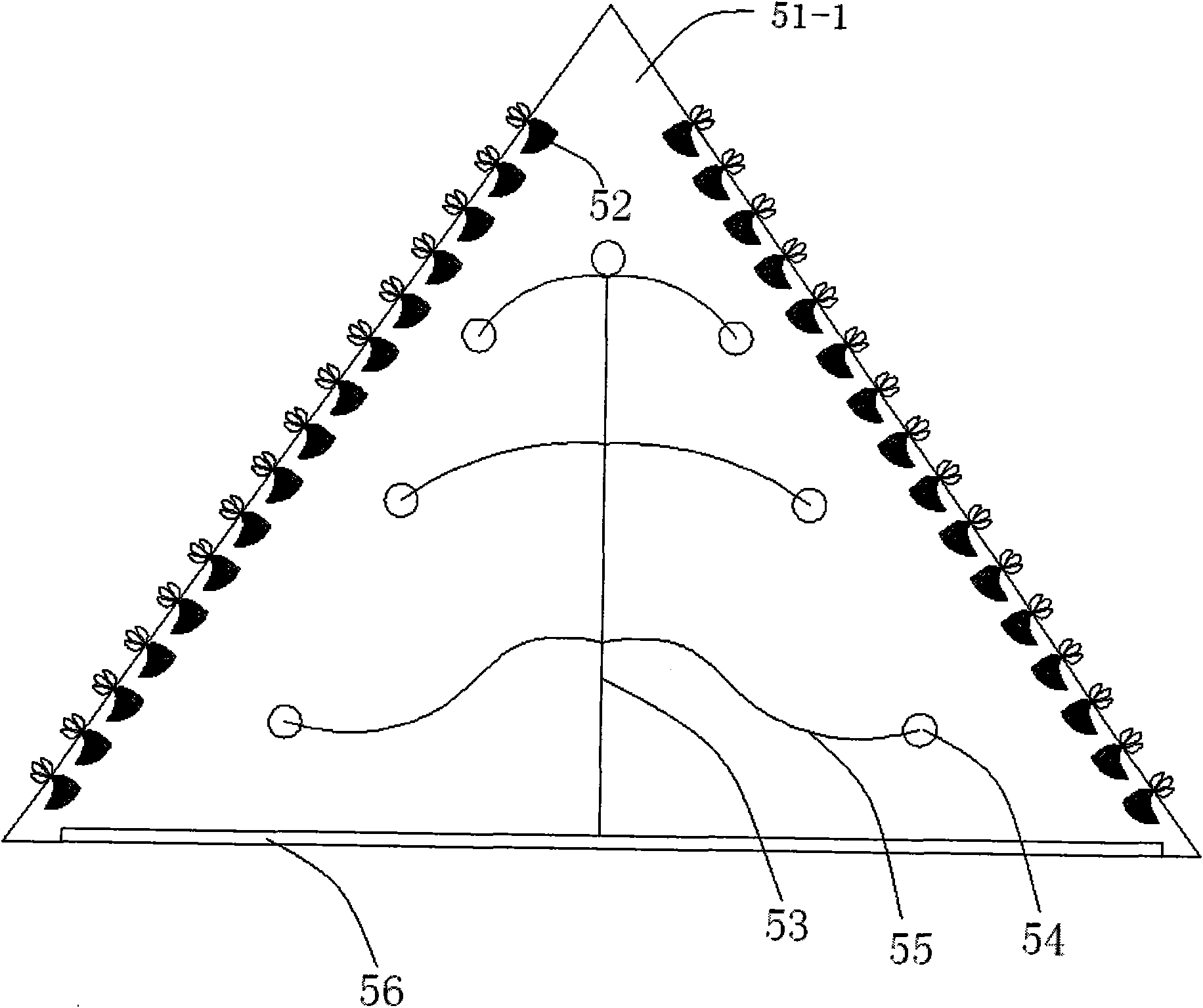 Method and system for spray type stereo planting of stereo plant