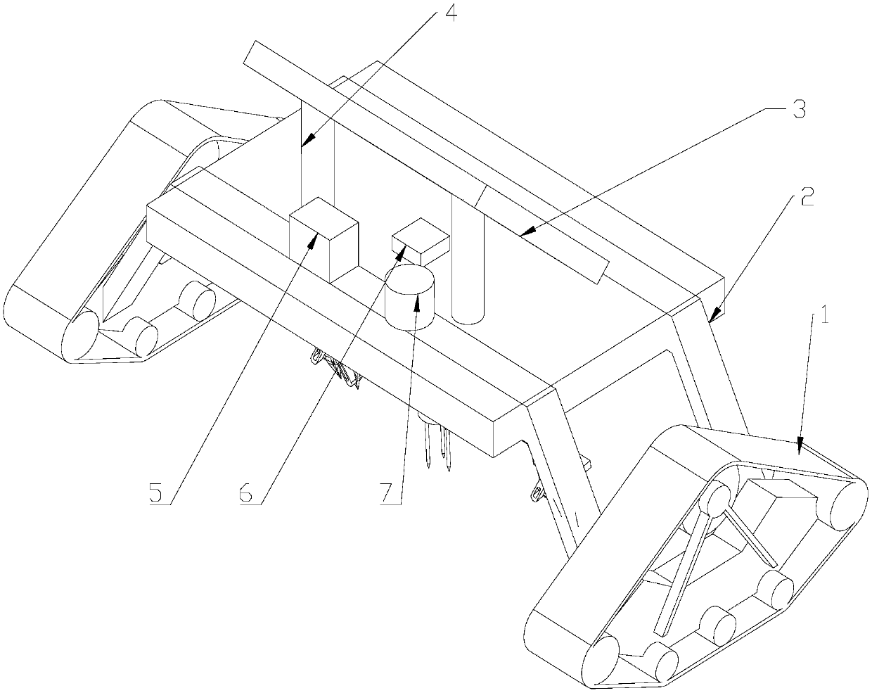 Crawler-type peanut mulching film rupturing seedling leading machine and working method thereof