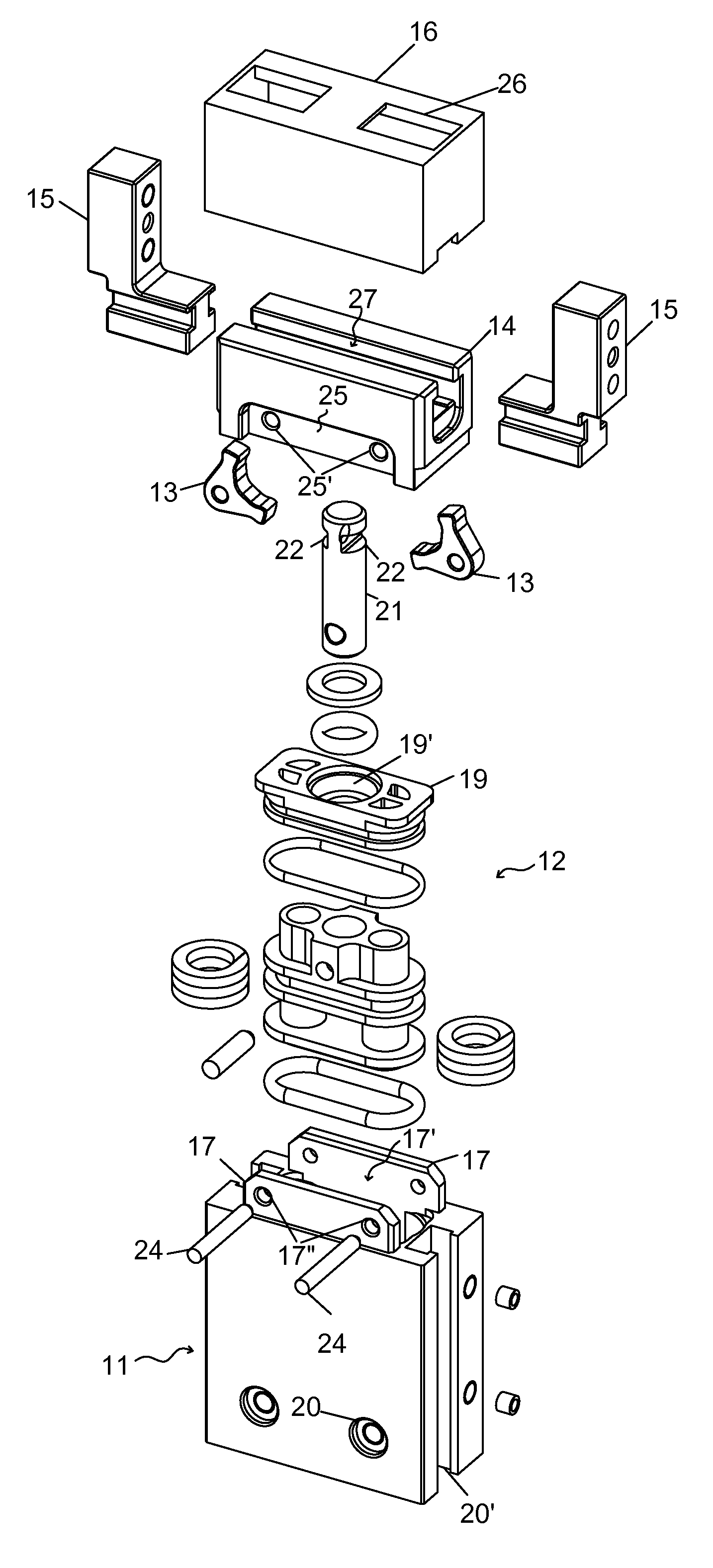 Linear pneumatic gripper