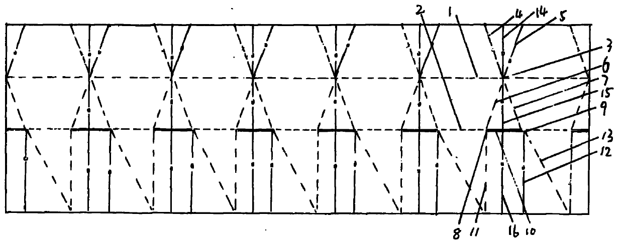 Folding method of hexagonal paper bowl