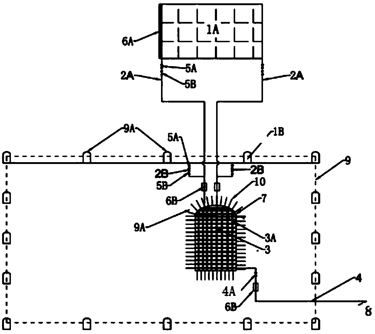 Cavity-type containment passive cooling system of underground nuclear power station