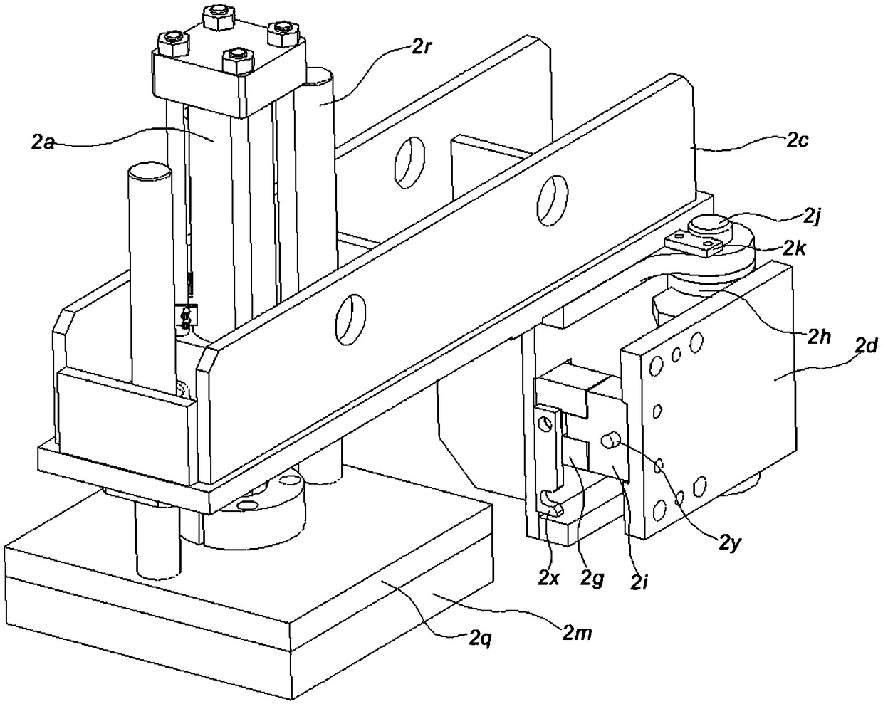 Numerically-controlled double working position cutting machine and control method thereof