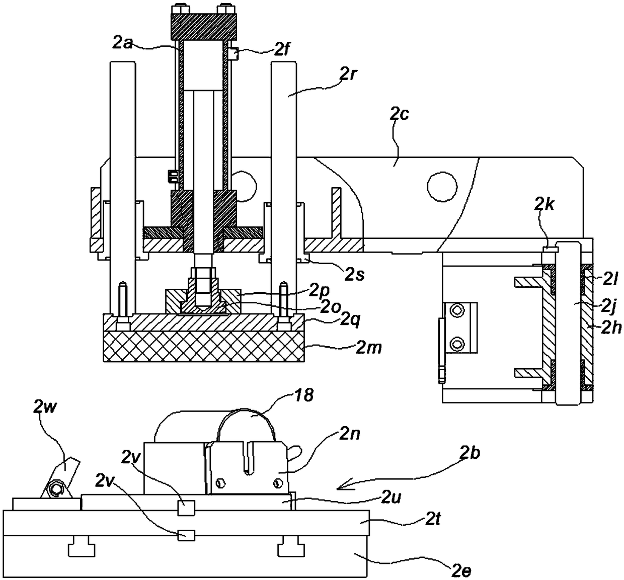 Numerically-controlled double working position cutting machine and control method thereof