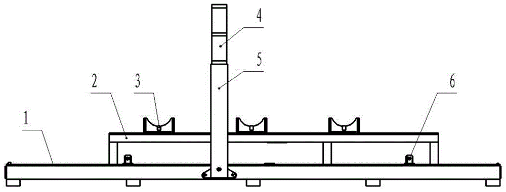 Semitrailer air suspension axle installation positioning device