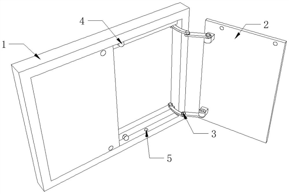 Combined background wall with rapid maintenance function