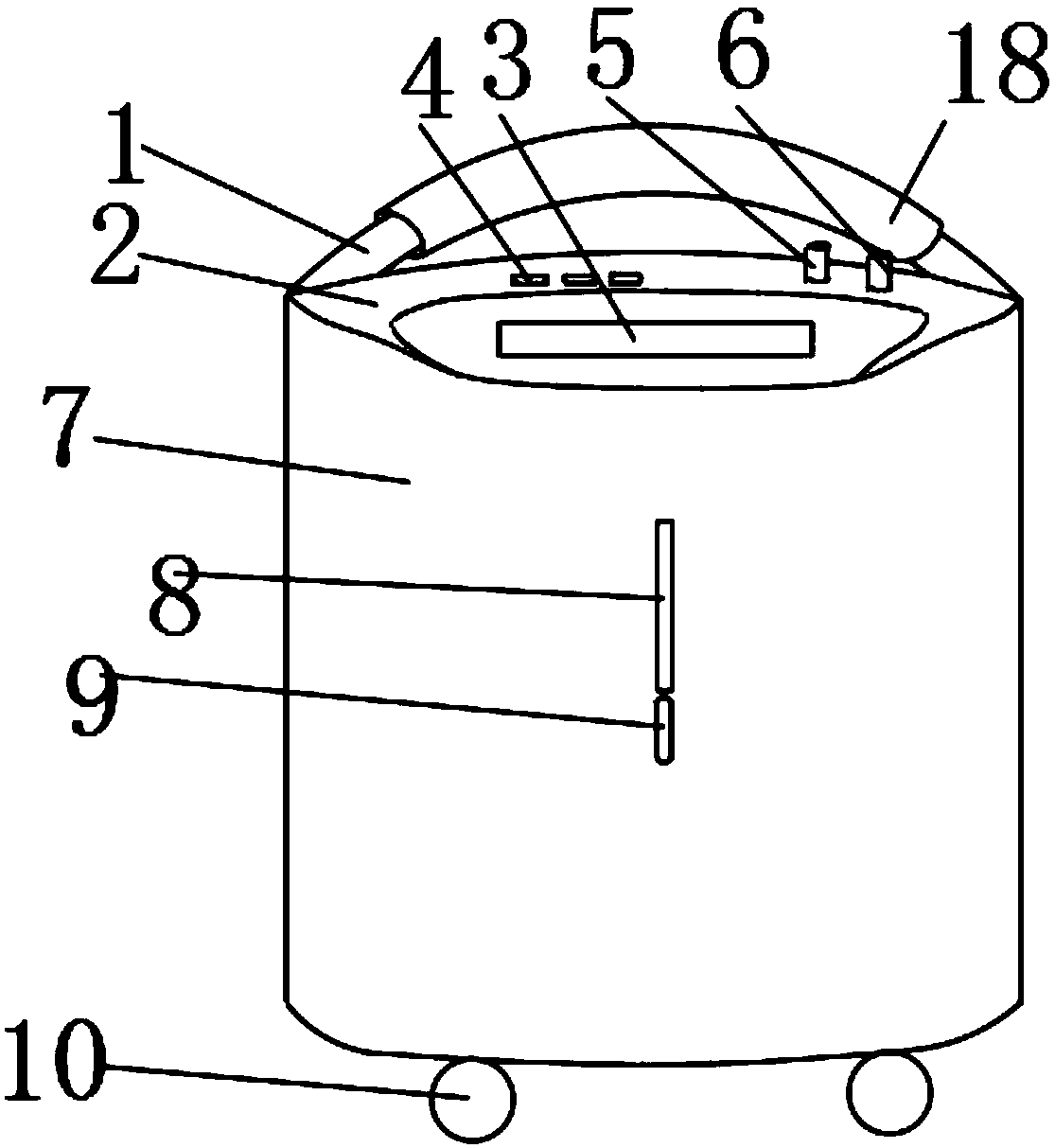 Household oxygen supplying and gas conveying equipment