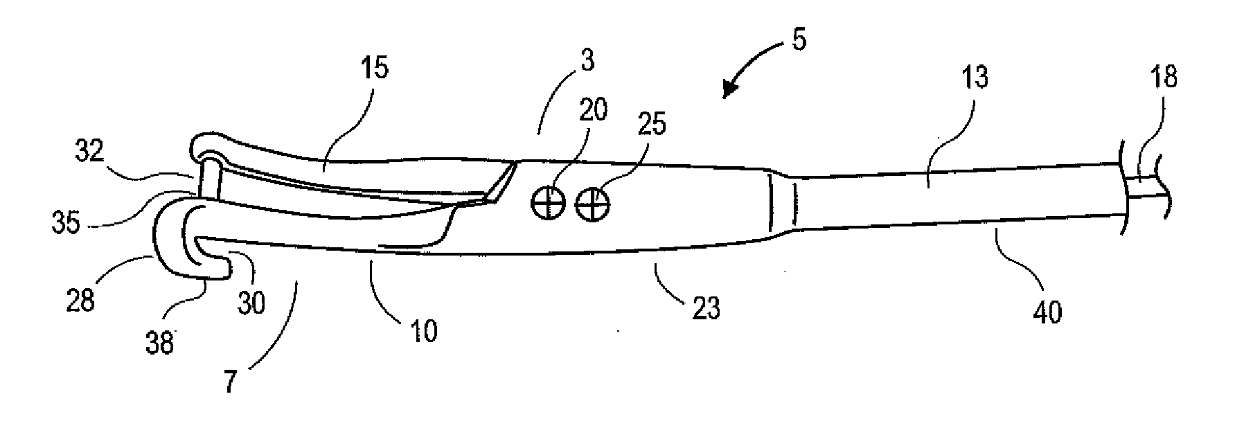 Shafted surgical instrument for remote access surgical procedures