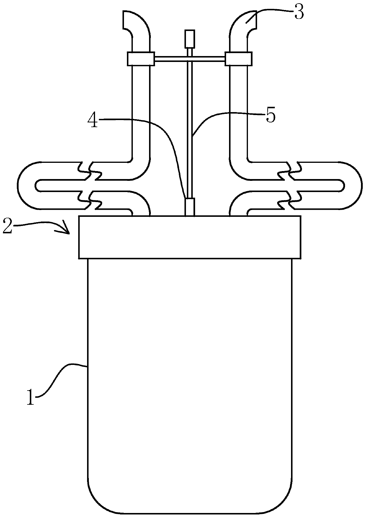 A kind of rapid collection device for sputum collection tube