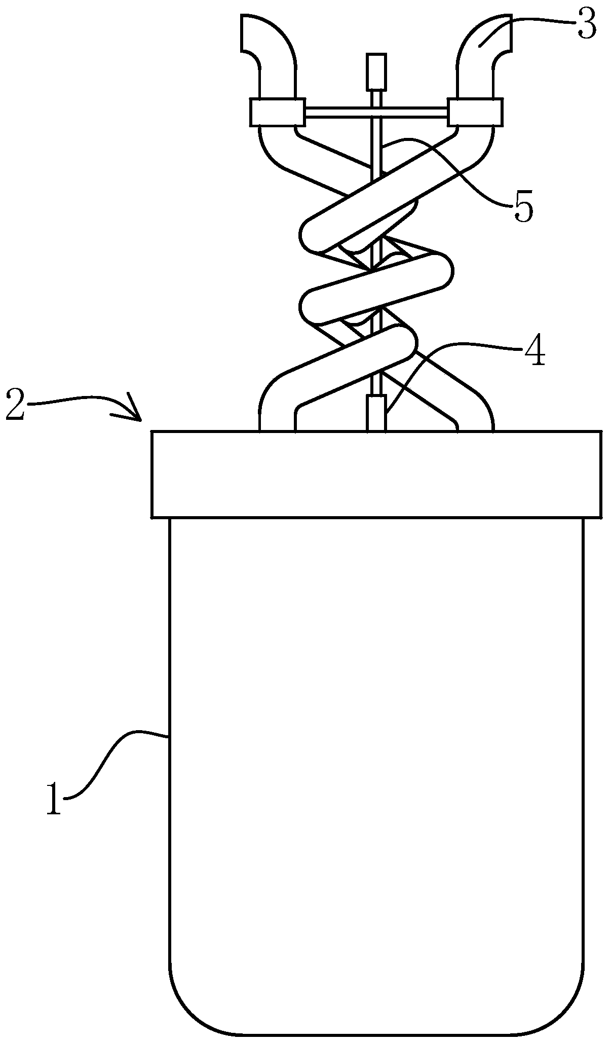 A kind of rapid collection device for sputum collection tube