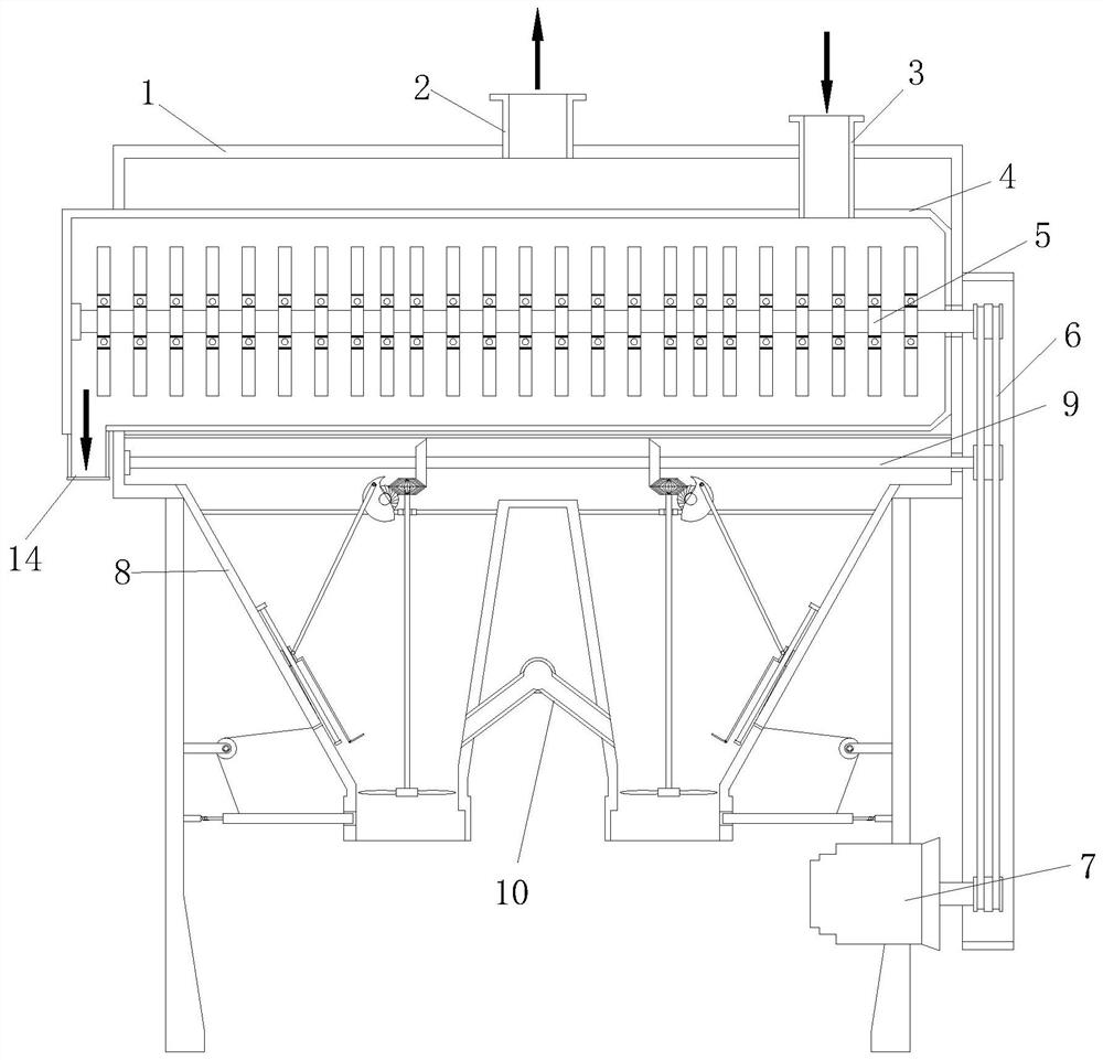 An improved horizontal wheat threshing machine and its application method