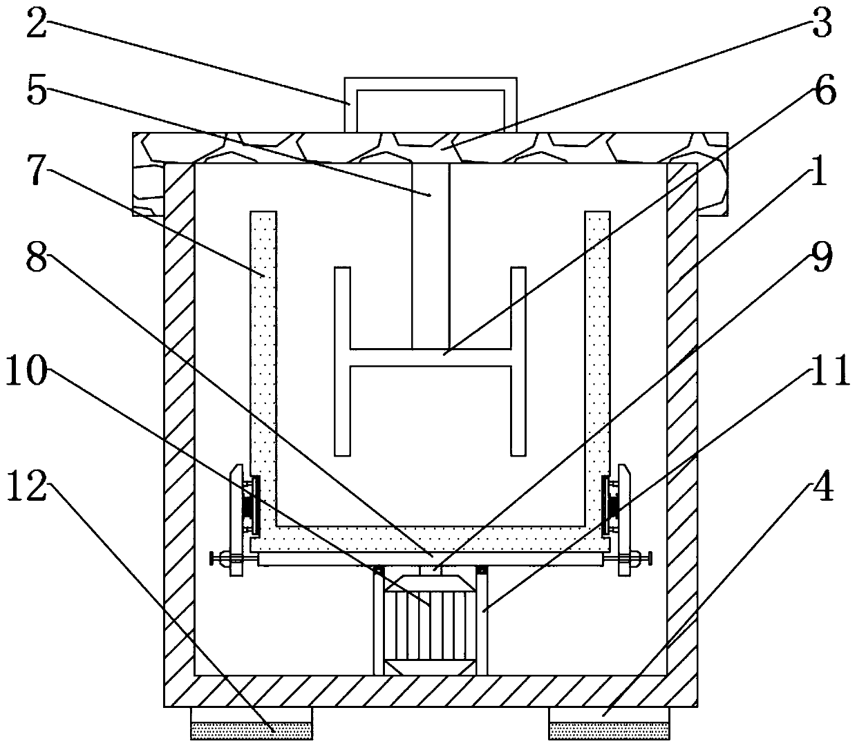 Biological peptide solid state fermentation method and solid fermentation device for animal feed