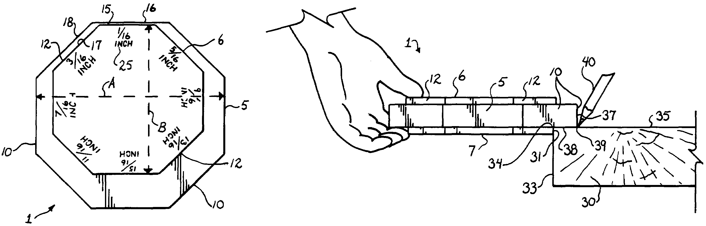 Carpentry marking tool