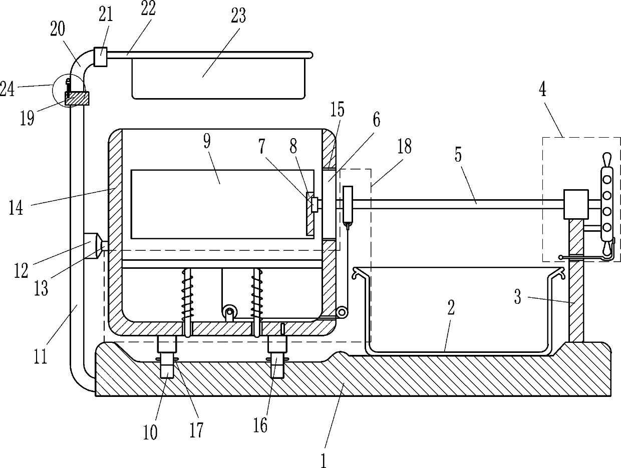 Scrap iron separation equipment for hardware production