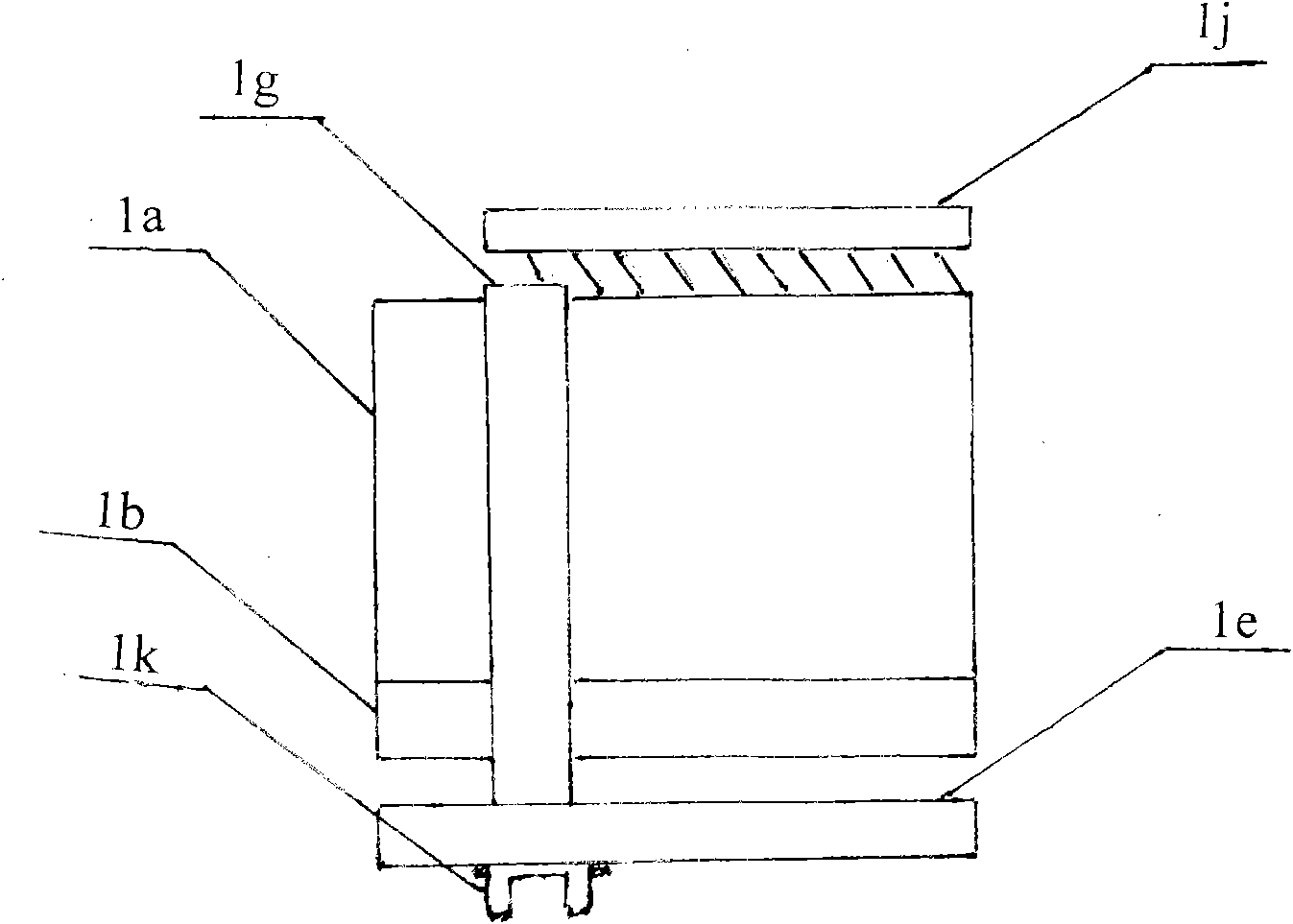 Integral figure eight-shaped sand block mesh assembling machine