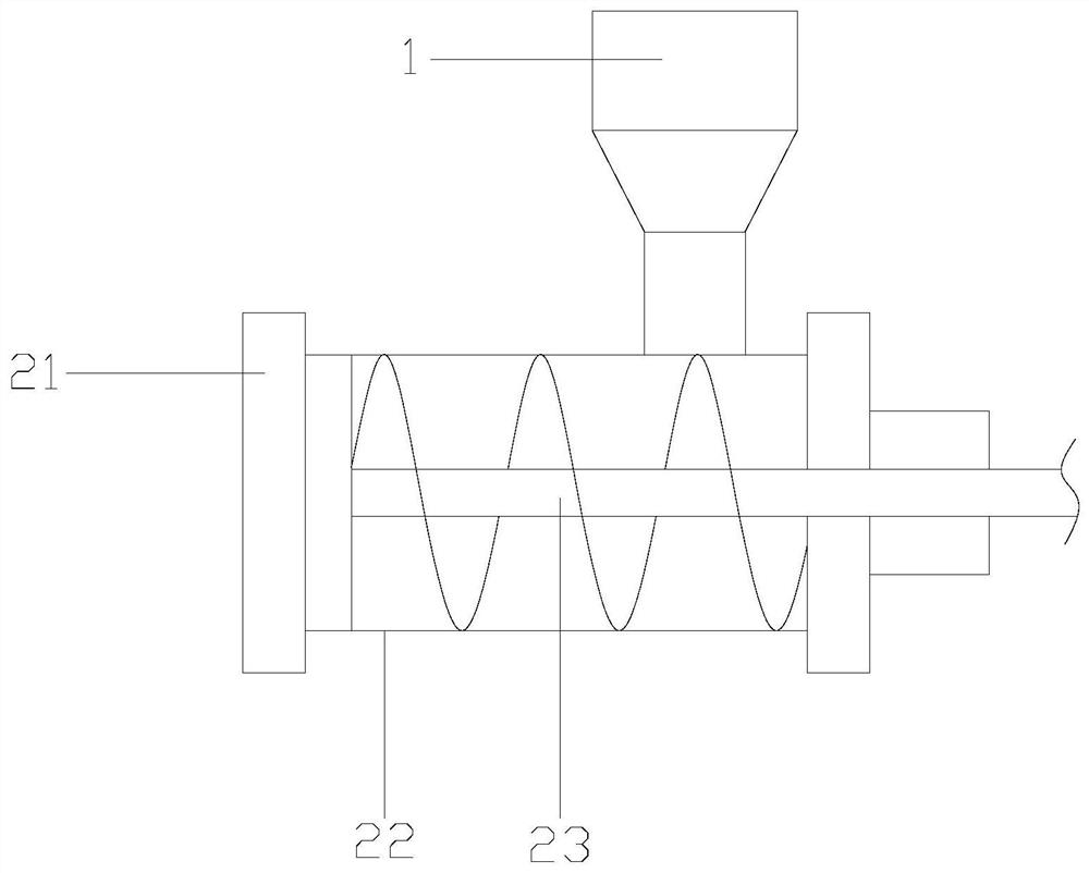 A kind of separation and recycling granulator of waste plastic output by screwing