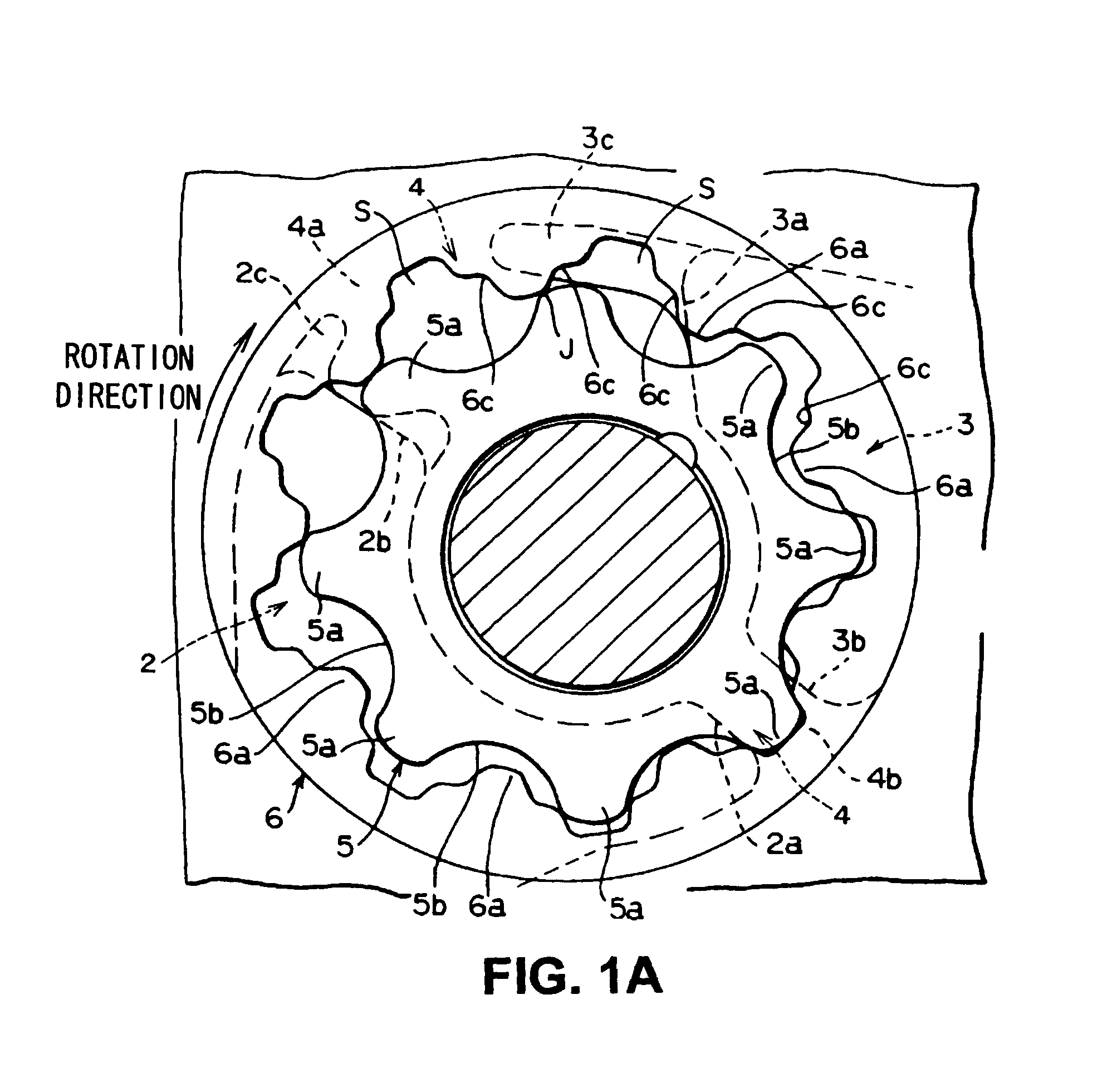 Trochoid oil pump