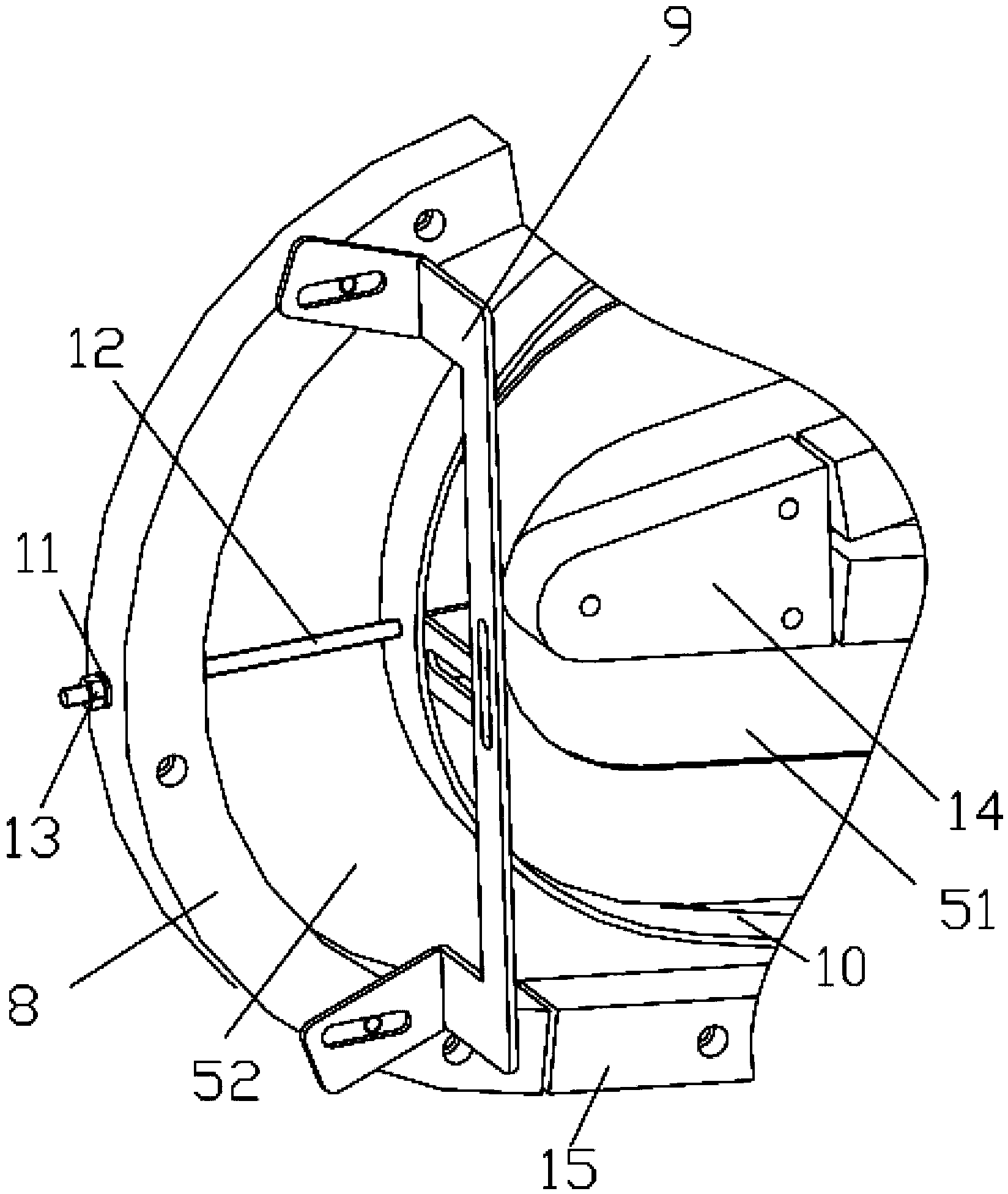 Bearing S-shaped material-loading frame