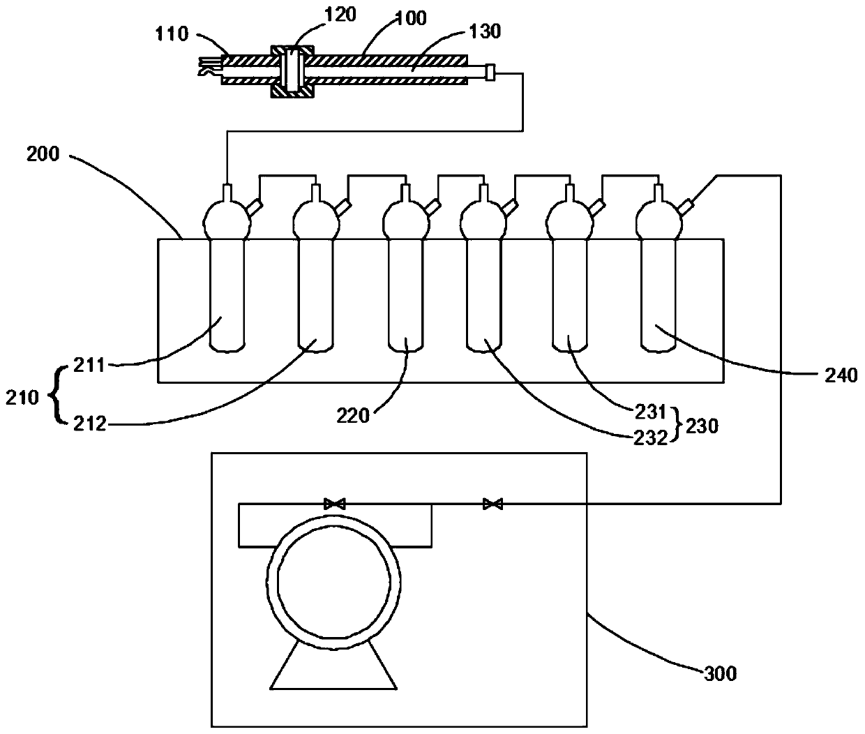 Device and method for detecting contents of particulate matters and heavy metal elements in tail gas