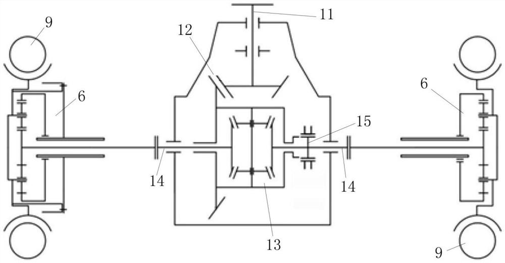 Modularized disconnected type drive axle and all-terrain crane