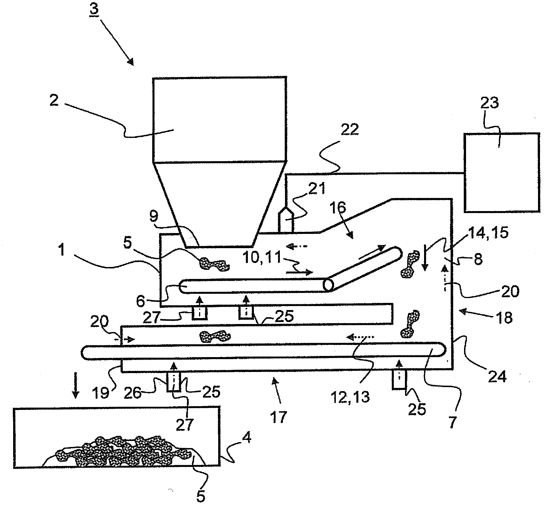 Method and apparatus for conveying material from a combustion boiler