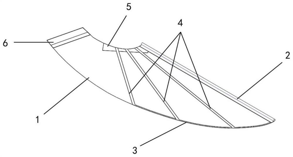 Design scheme and preparation method of composite material wing for micro ornithopter