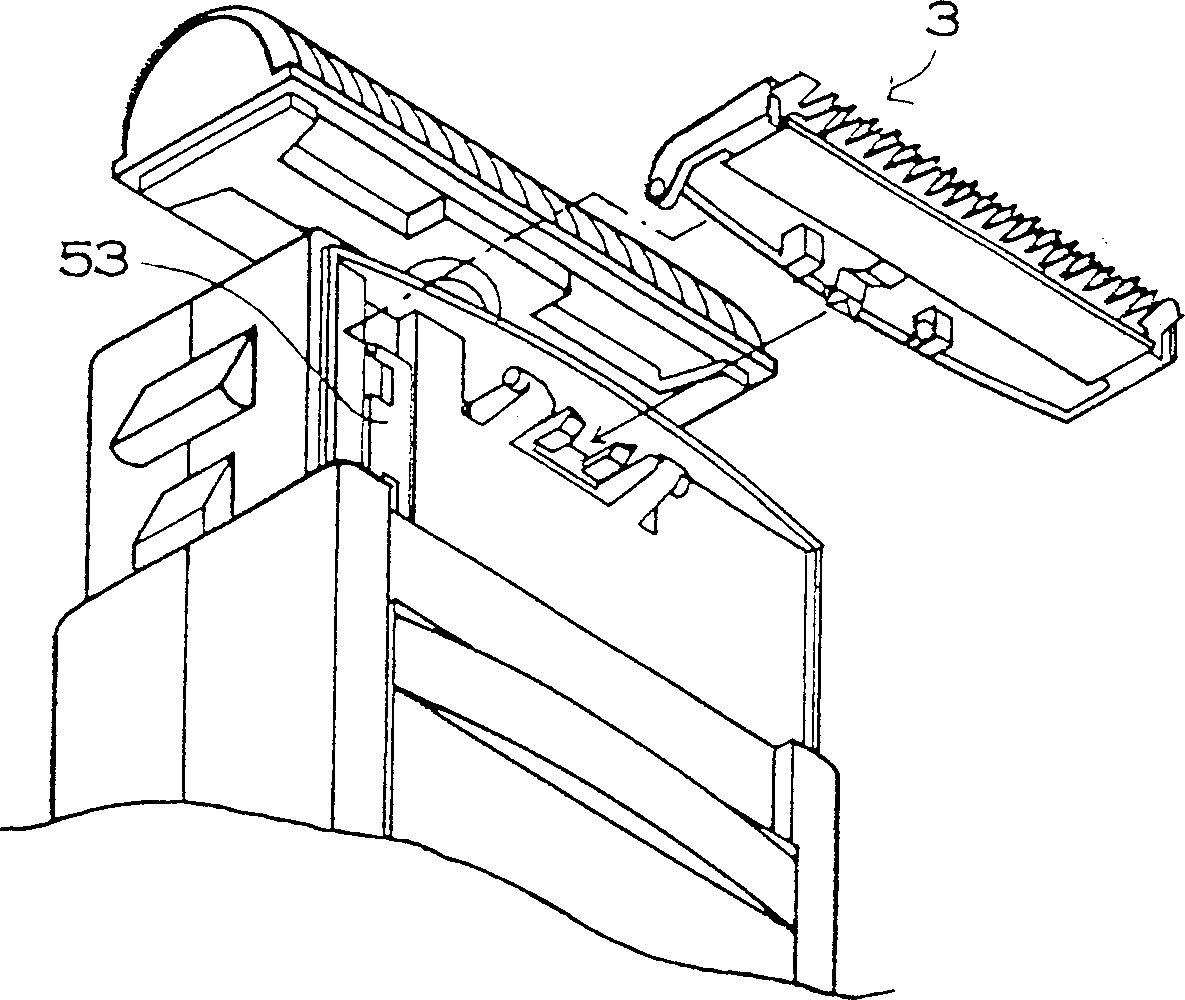 Electric shaver with waterproof structure