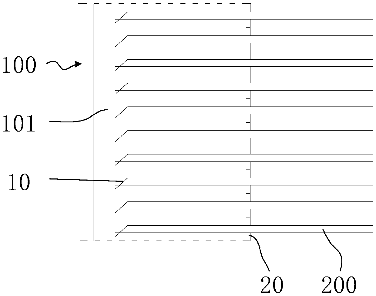 Die-cutting cutting die and die-cutting method