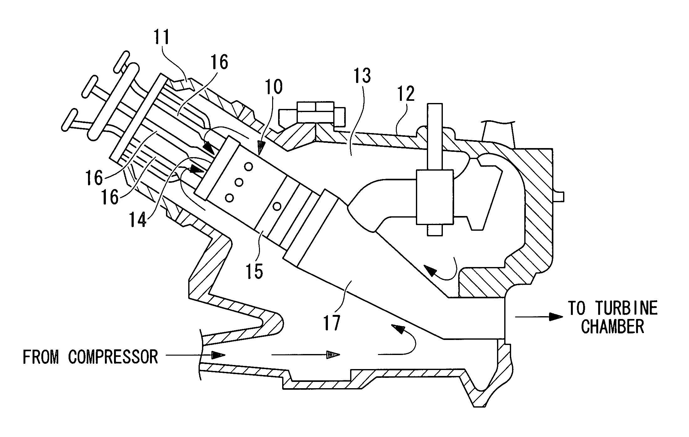 Premixed combustion burner for gas turbine