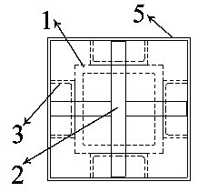 Clean steel box type profile steel buckling restrained brace