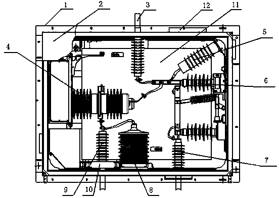 Roof high-voltage box installation structure