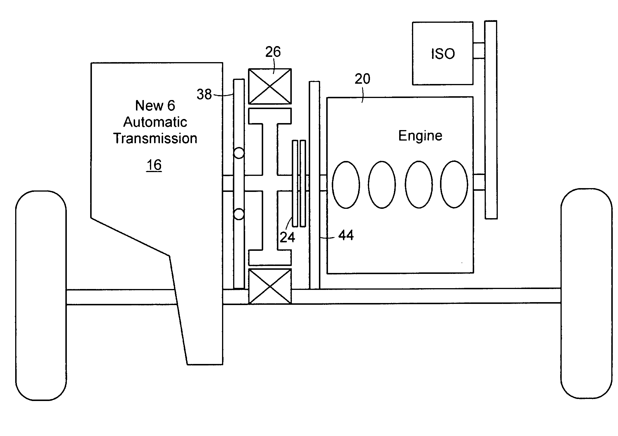 Power transmission device for hybrid vehicle