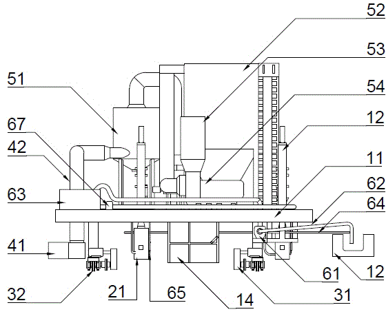 A highly efficient and environmentally friendly coke oven dust removal and smoke guide equipment