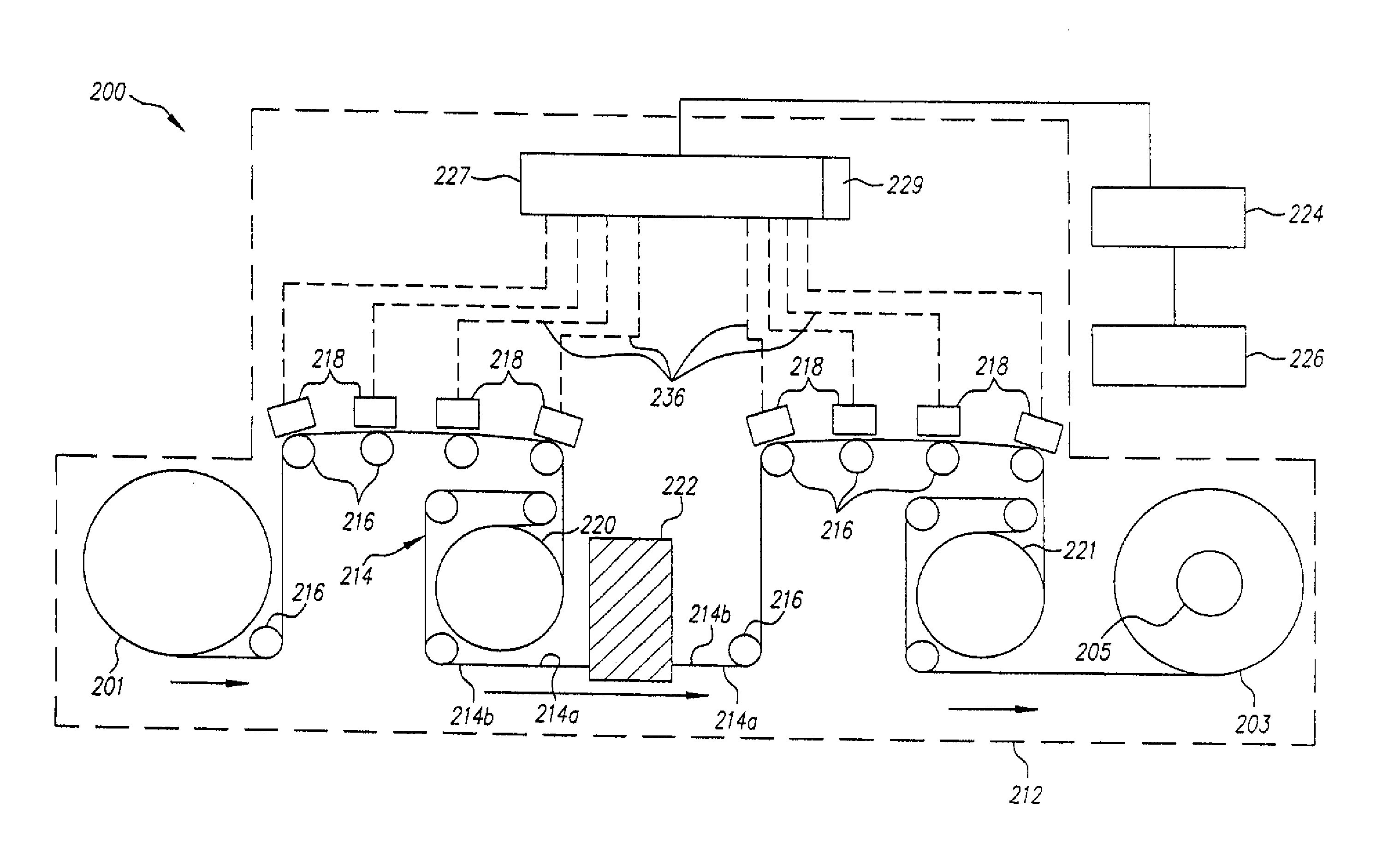 Multi-head press data delivery rate control