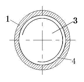 Straight-through submerged nozzle with stirring effect