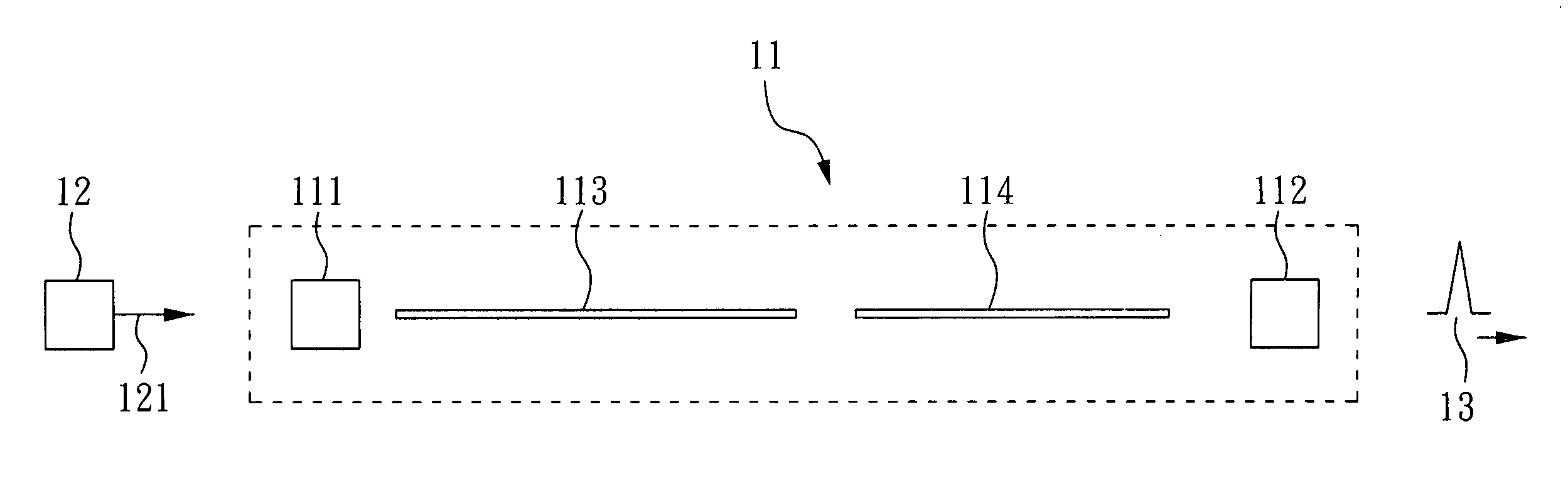 Pulsed laser system with a thulium-doped saturable absorber Q-switch