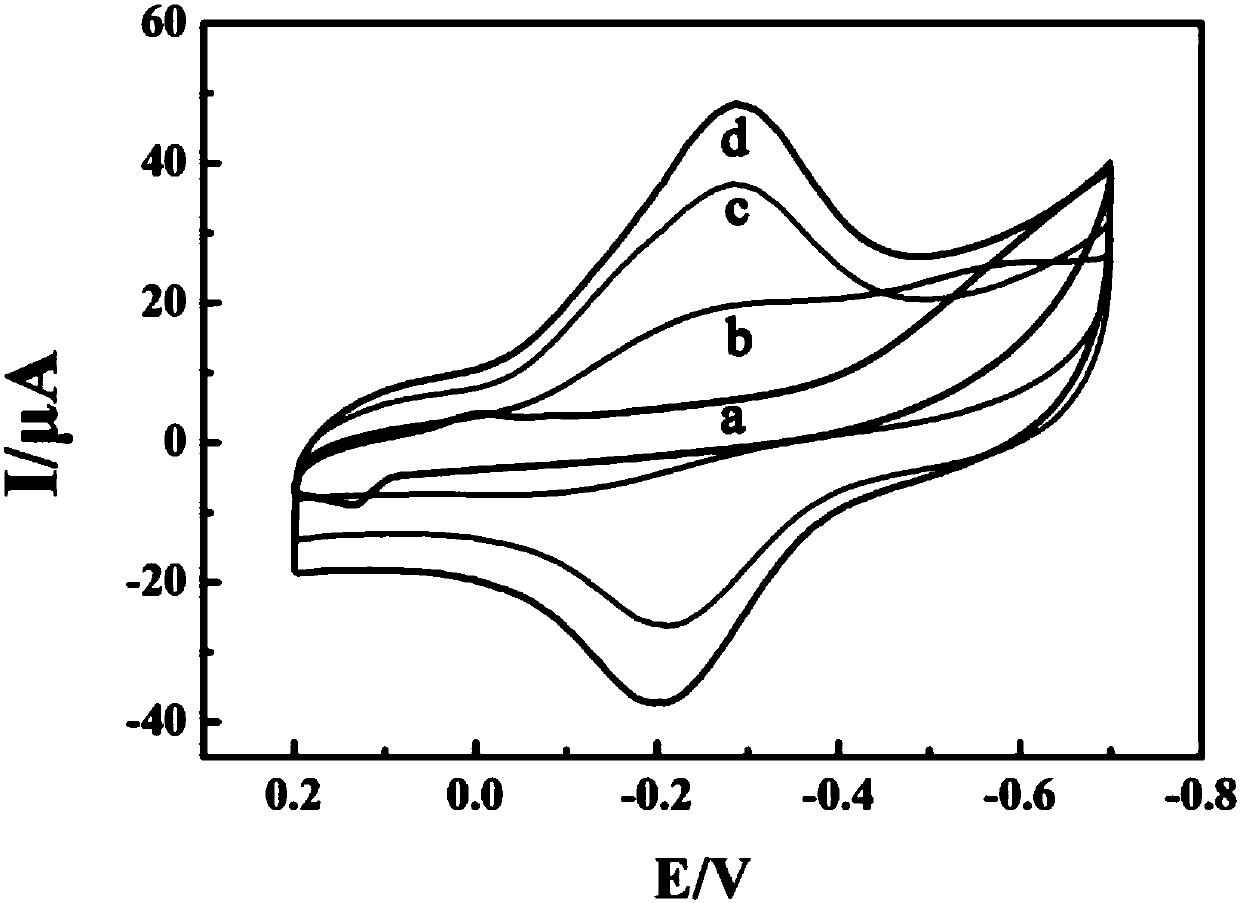 Production method and application of electrode modified with gold nano-cage and myoglobin