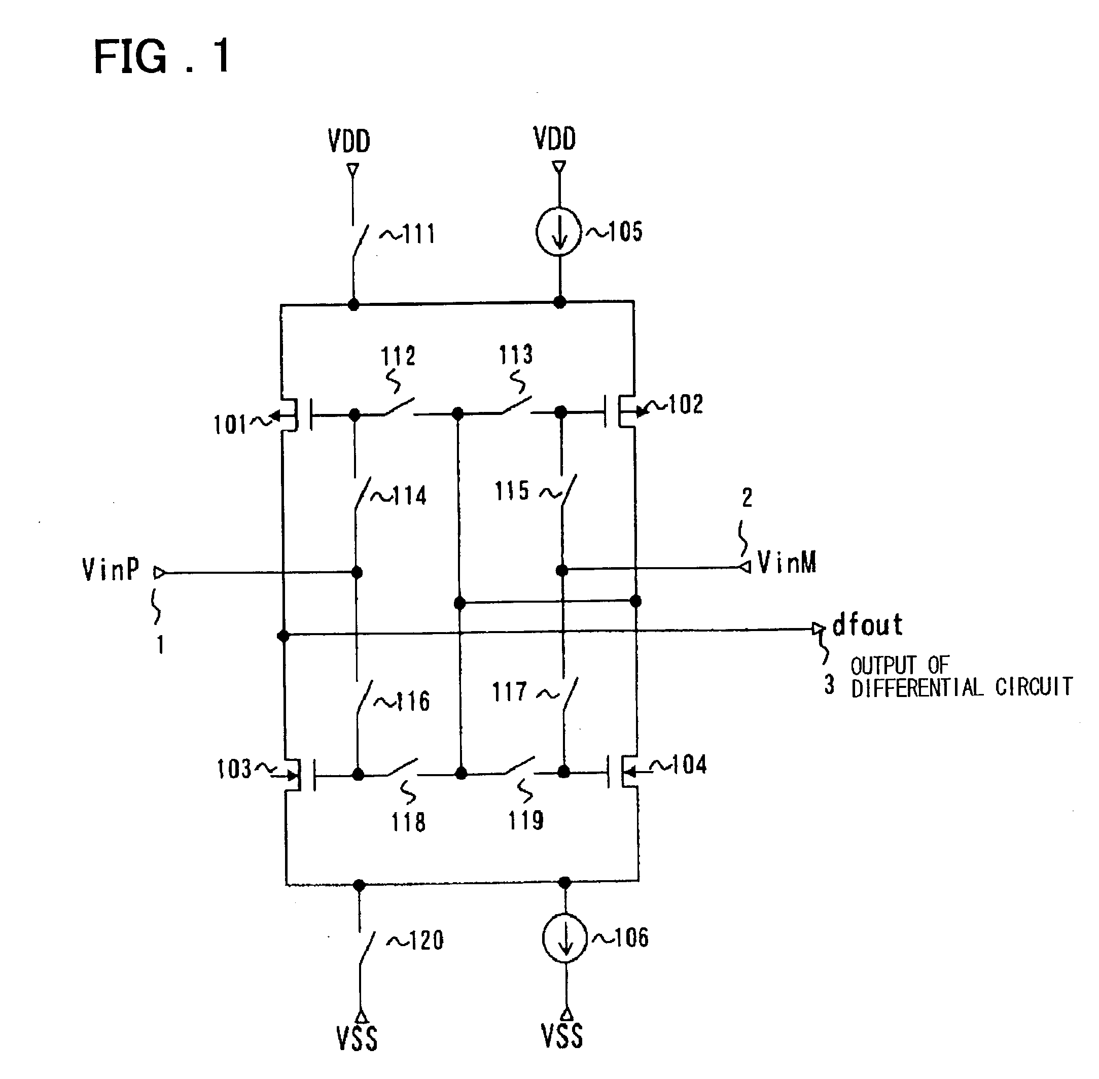 Differential circuit, amplifier circuit, driver circuit and display device using those circuits