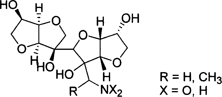 New typed sugar of C12 high carbon and ramification, preparation method and application