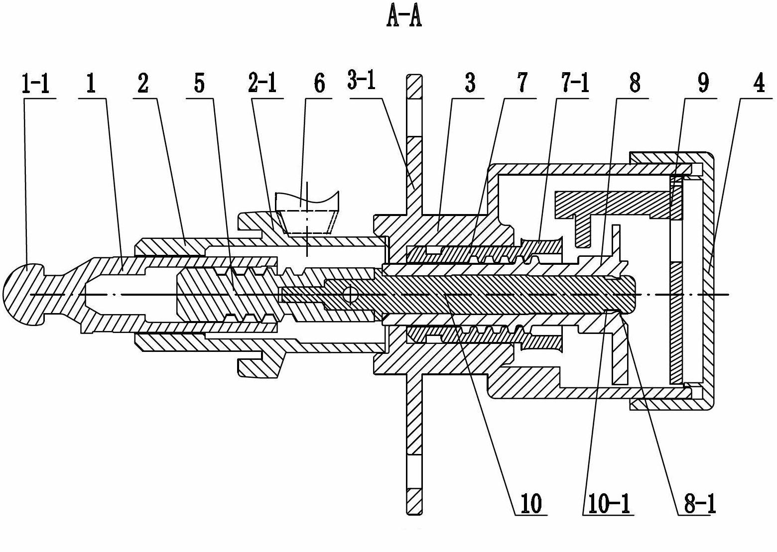 Built-in dimming motor device of automobile headlamp