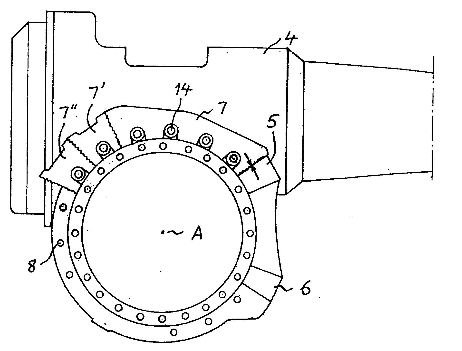 Device for an industrial robot