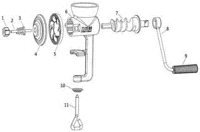 Manual stainless steel powder grinding machine